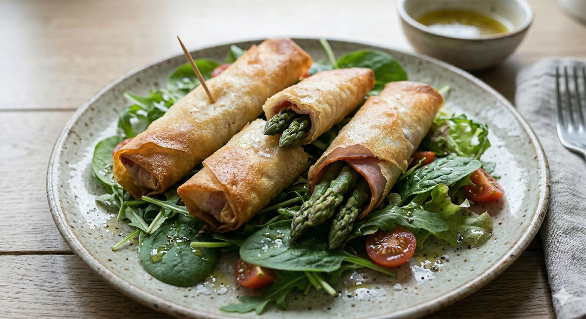 Croustillants aux asperges