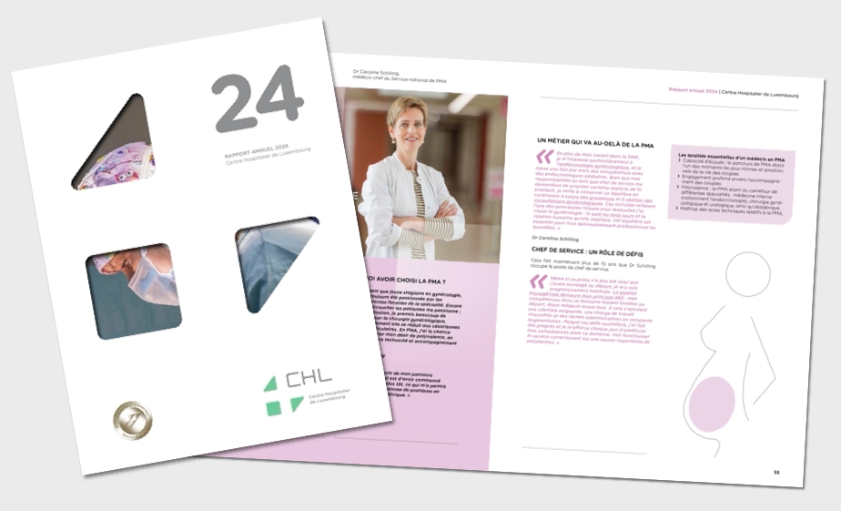 Couverture du rapport annuel 2024 du CHL