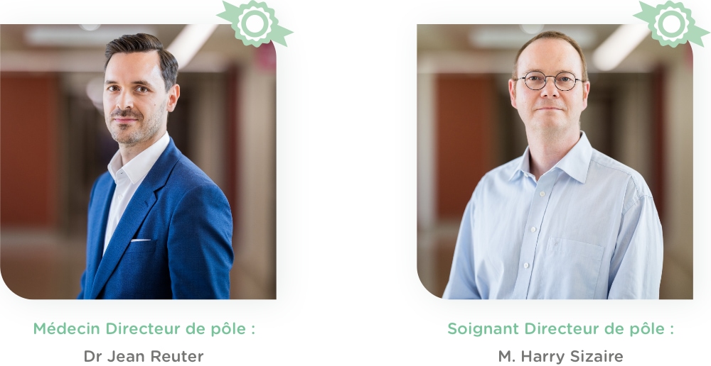 Photo du Dr Reuter et de M. Sizaire